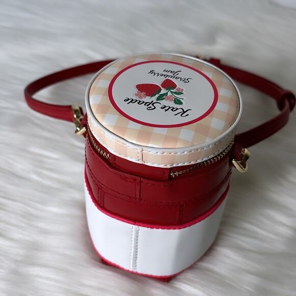 NWT Kate Spade Strawberry Dreams 3D Jam Crossbody/ Red-Gold - Picture 5 of 8